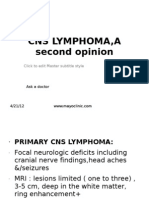 CNS LYMPHOMA, A Second Opinion by Ask A Doctor Online