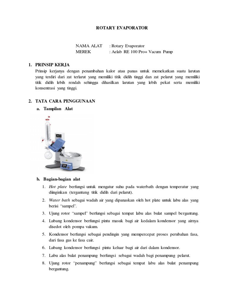Rotary Evaporator PDF