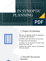 Steps in Synoptic Planning