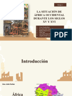 La Situación de África Occidental Durante Los Siglos XV y Xvi