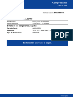 Comprobante: Detalle de Las Obligaciones Pagadas