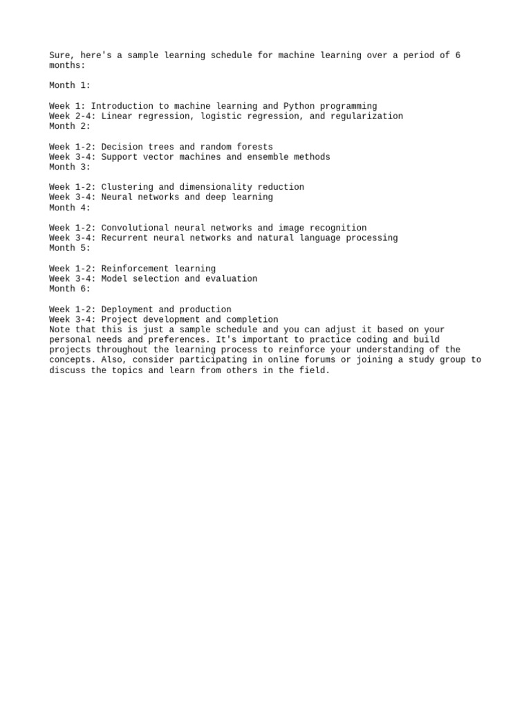Machine learning roadmap pdf