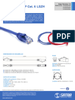 Ft-Patch Cord Cat6 LSZH