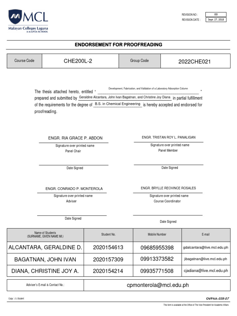 2022CHE021 Endorsement For Proofreading For Signature PDF