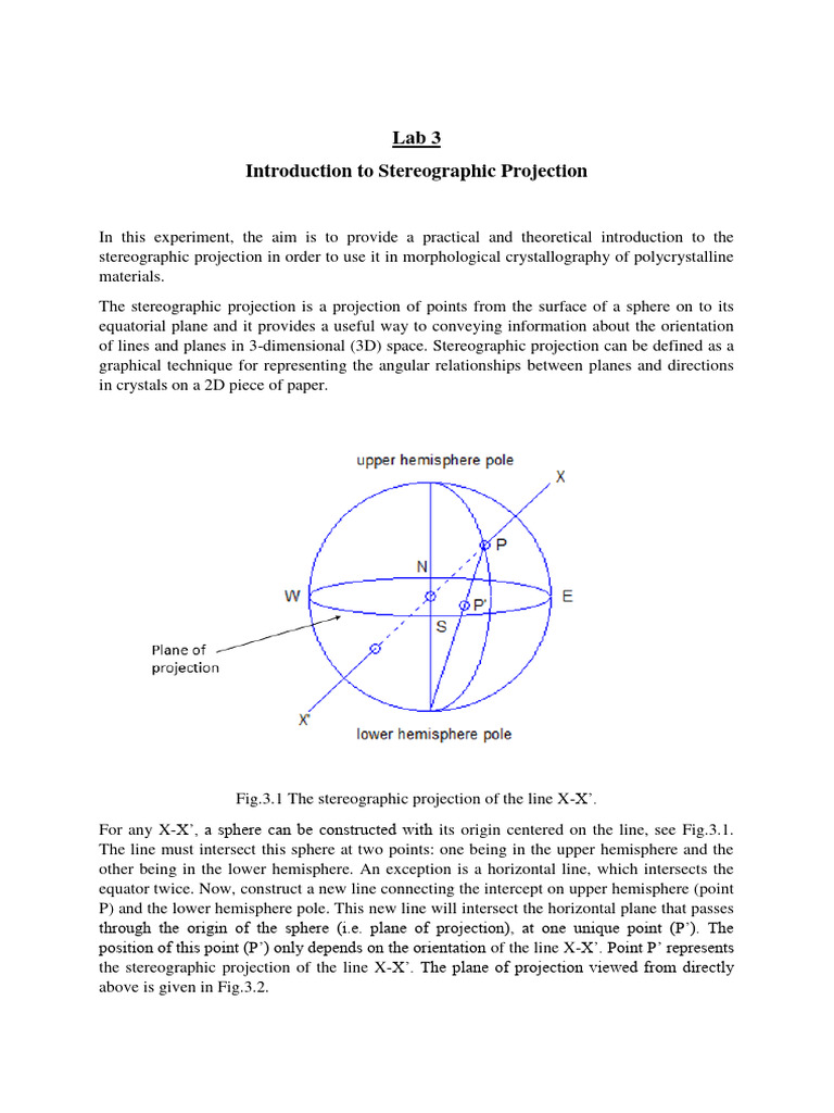 Stereographic Proj CAME Lab Activity4 | PDF