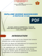 papillome inversé nasosinusien 12 cas COMMUNICATION ORALE