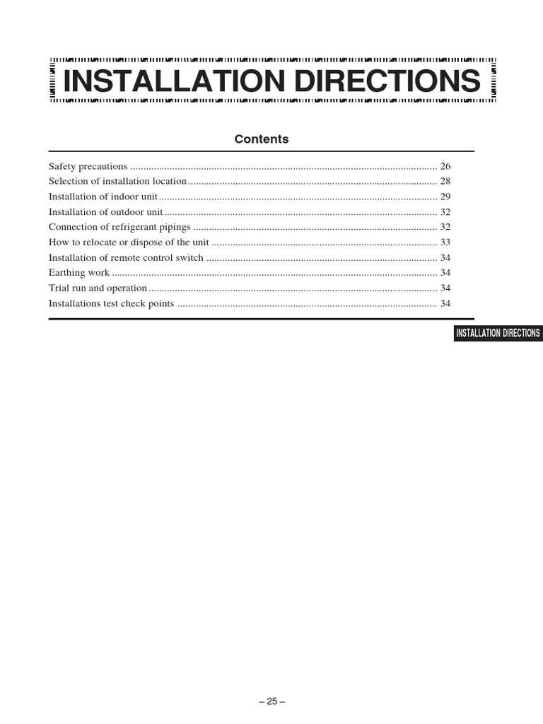 SRK YL S Series Installation Manual | PDF