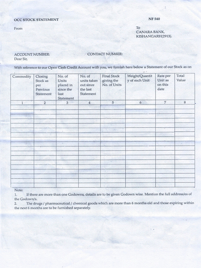 canara-bank-occ-stock-statement-nf-540-pdf