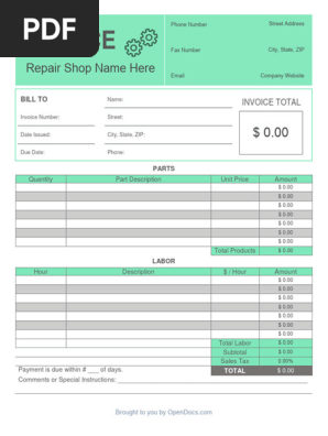 Mechanic-Auto-Repair-Invoice