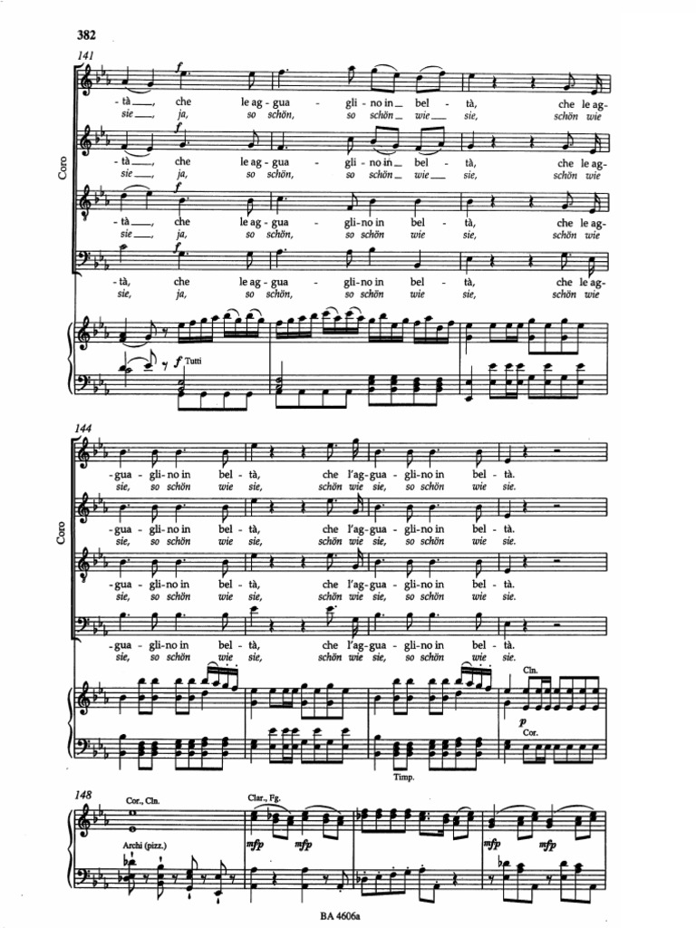 Così Fan Tutte (Bärenreiter) - Vocal Score | PDF