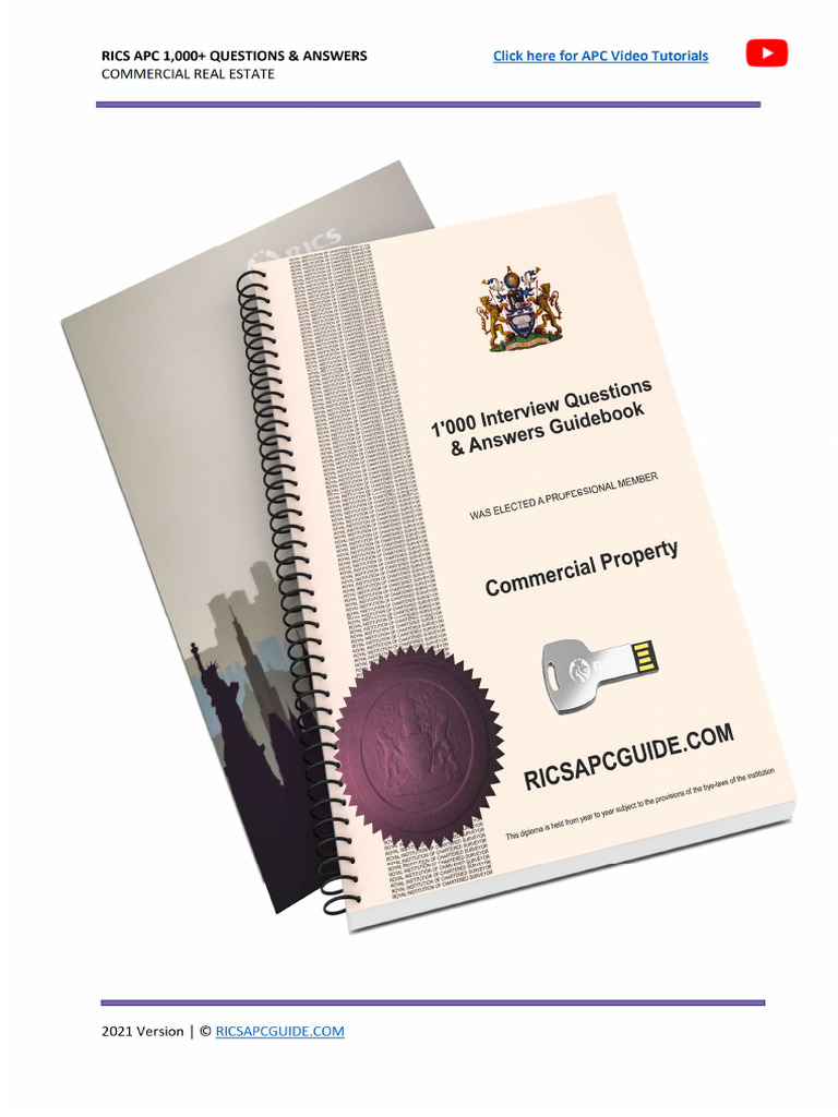 Commercial Real Estate 1,000 Questions & Answers Guidebook 2021 | PDF |  Business