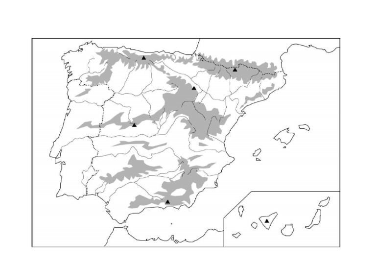 Blank Map Of Spain PDF 1701183928