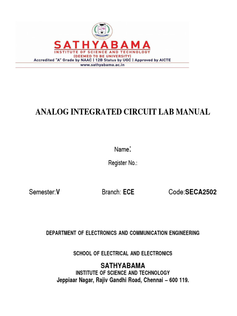 AIC LAB Manual | PDF | Science & Mathematics