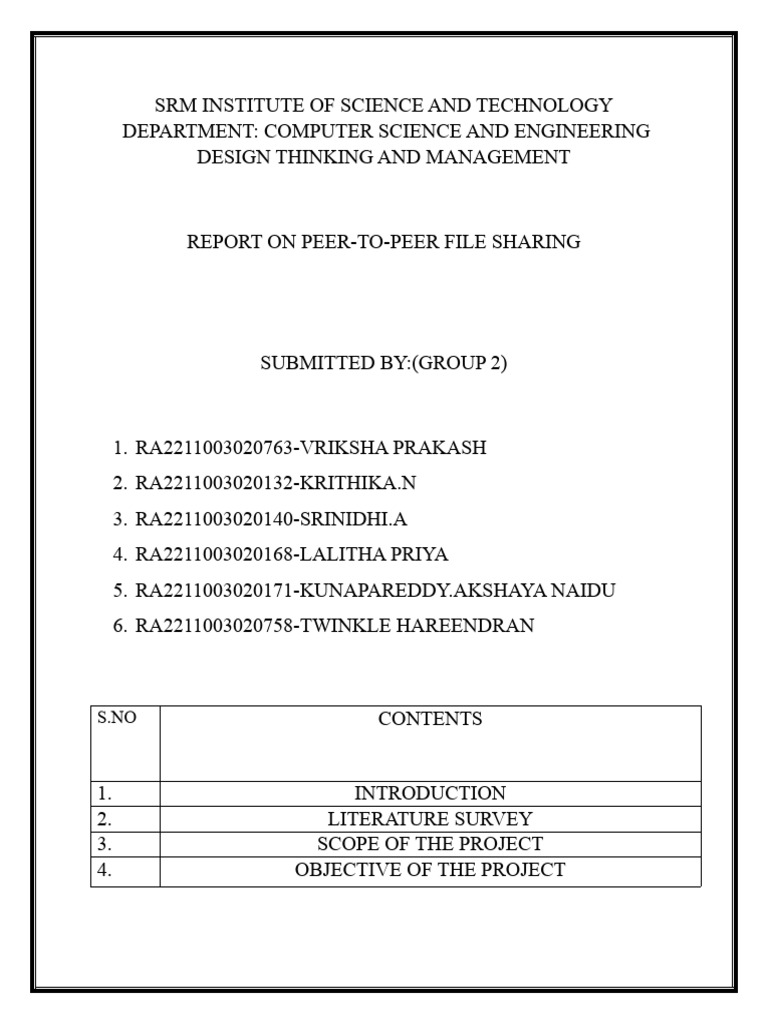 P2P File Sharing (AutoRecovered) | PDF
