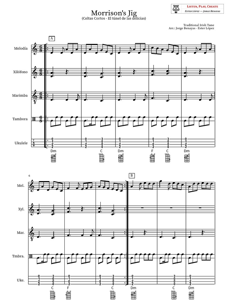 Morrisons Jig Traditional Irish Song 1 Pdf