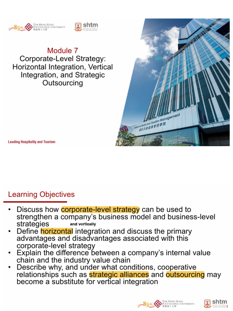 Module 7 Corporate Level Strategies | PDF | Strategic Management ...