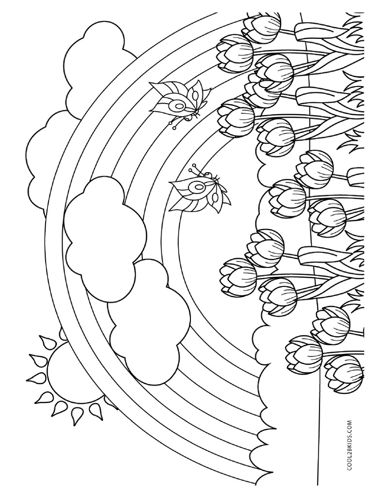 Dibujos de Primavera para Colorear e Imprimir | PDF