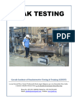 Leak Testing NDT Level-2