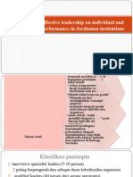 The Effect of Ineffective Leadership On Individual and Organizational Performance in Jordanian Institutions