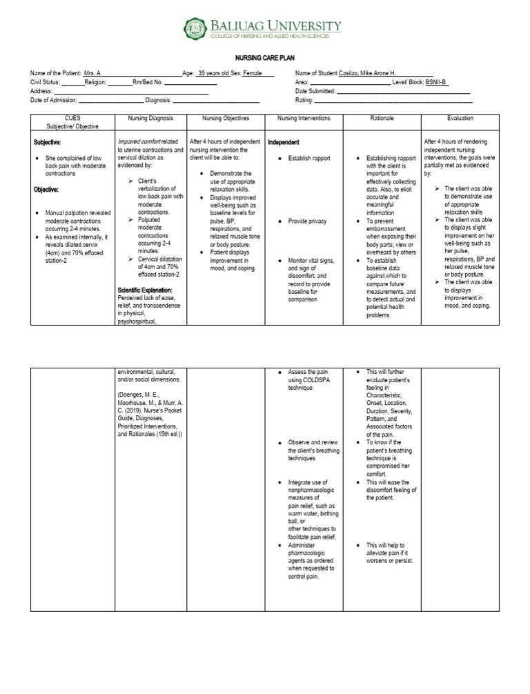 Impairedcomfort cs 2 pdf