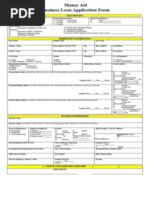 Business Credit Application