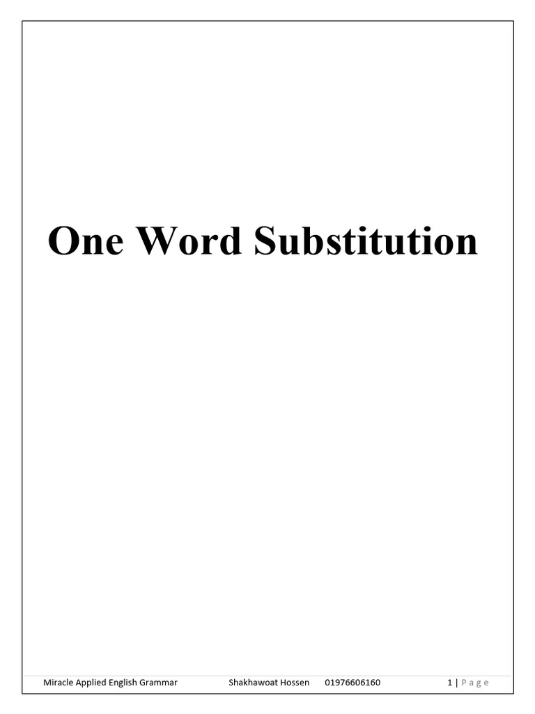 one-word-substitution-pdf