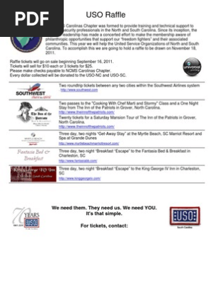 USO Benefit Raffle
