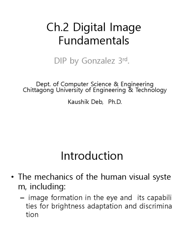 Chap2 Digital Image Fundamental | PDF