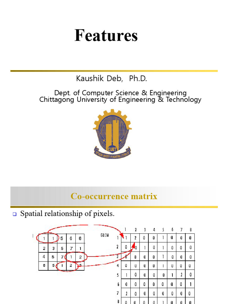 Understanding Co-occurrence Matrix in Image Analysis | PDF | Teaching ...