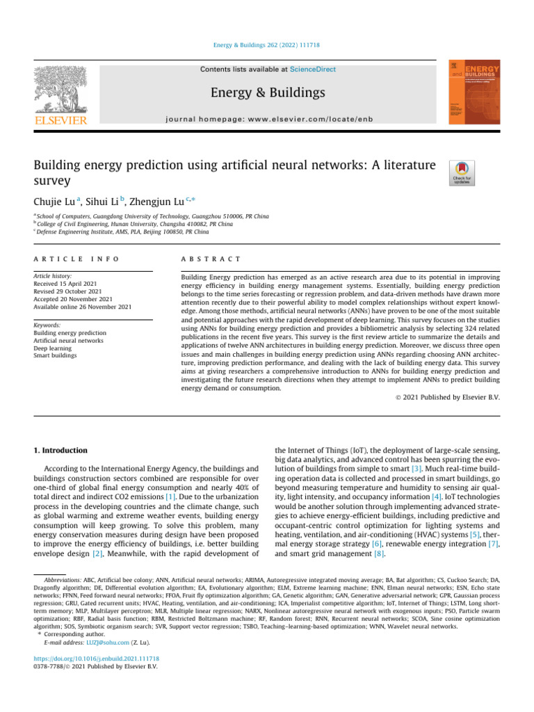 Building Energy Prediction | PDF | Science & Mathematics | Technology ...