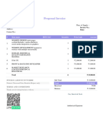 Proposal Invoice