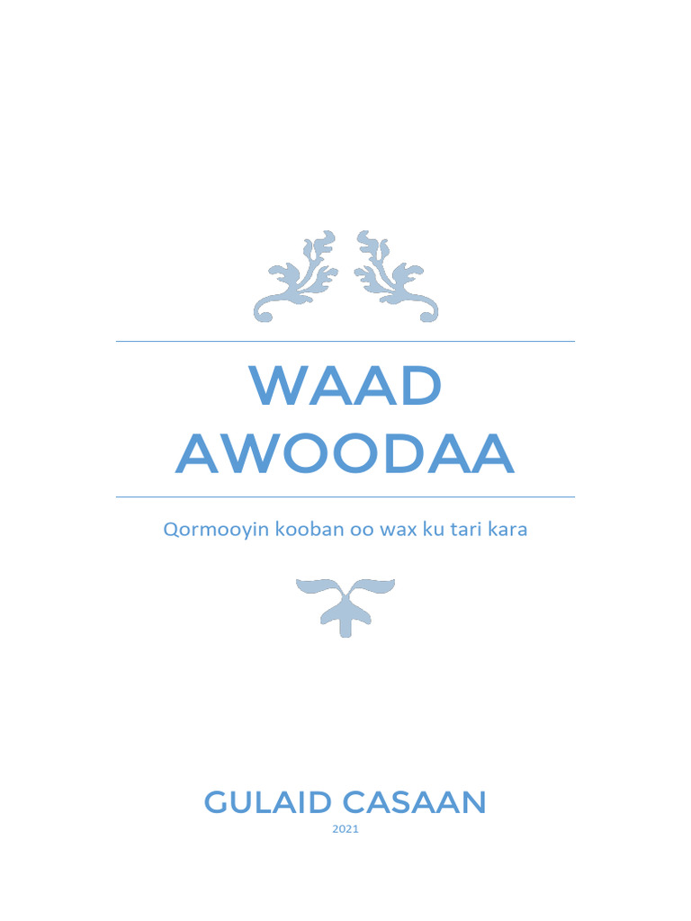 Waad Awoodaa | PDF
