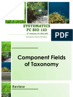 Component Fields of Taxonomy