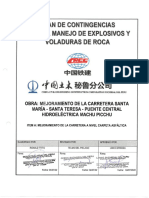 PLAN DE CONTINGENCIA PARA EL MANEJO DE EXPLOSIVOS Y VOLADURA DE ROCAS - Rev04