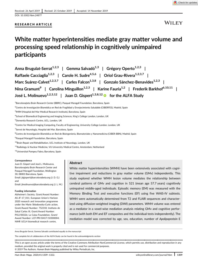 Human brain mapping 2019 brugulat serrat white matter