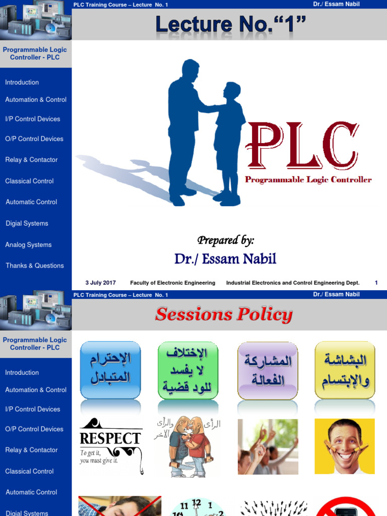 PLC Lecture 1 | PDF | Technology & Engineering