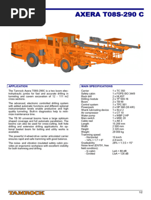 TamrockAxeraT08S 290C | PDF