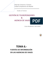 Tema 6 - FUENTES DE INFORMACIÓN EN LAS AGENCIAS DE VIAJES