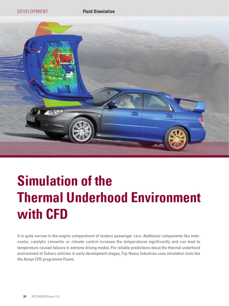 Simulation of The Thermal Underhood Environment With CFD: Development ...
