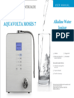 Aquavolta Moses 7 Water Ionizer Manual