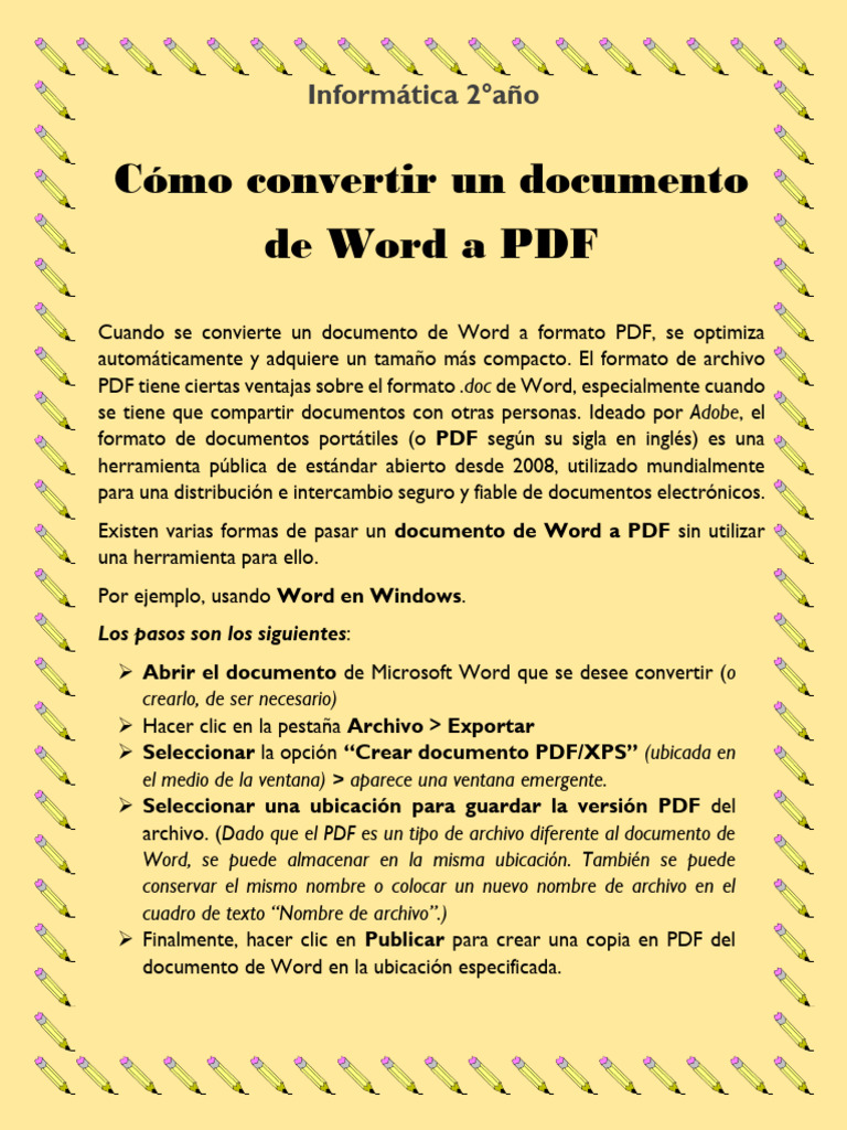 C mo convertir un documento a pdf pdf
