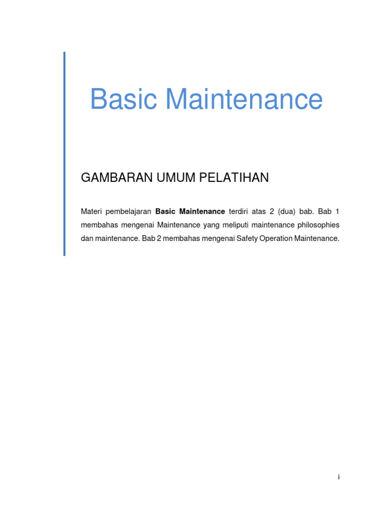 Pemeliharaan Dasar Alat Berat Pdf Teknologi Rekayasa