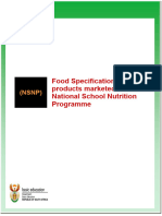 NSNP Food Specification Guidelines