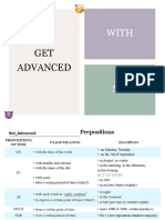 "Prepositions" Get - Advanced