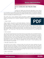 Os 10 Erros Mais Comuns em Reuniões Corporativas