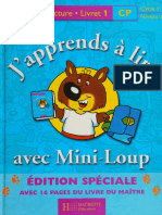 CP - Français - J'apprends À Lire Avec Mini-Loup, Livret 1 - Manuel - Hachette - 2000