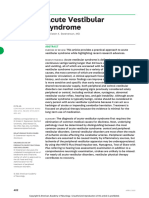 Acute Vestibular Syndrome.8