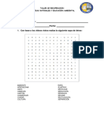 Taller Recuperacion Ciencias Naturales y Ed. Ambiental PDF