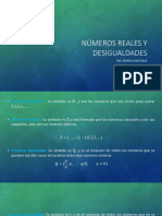 Números Reales y Desigualdades