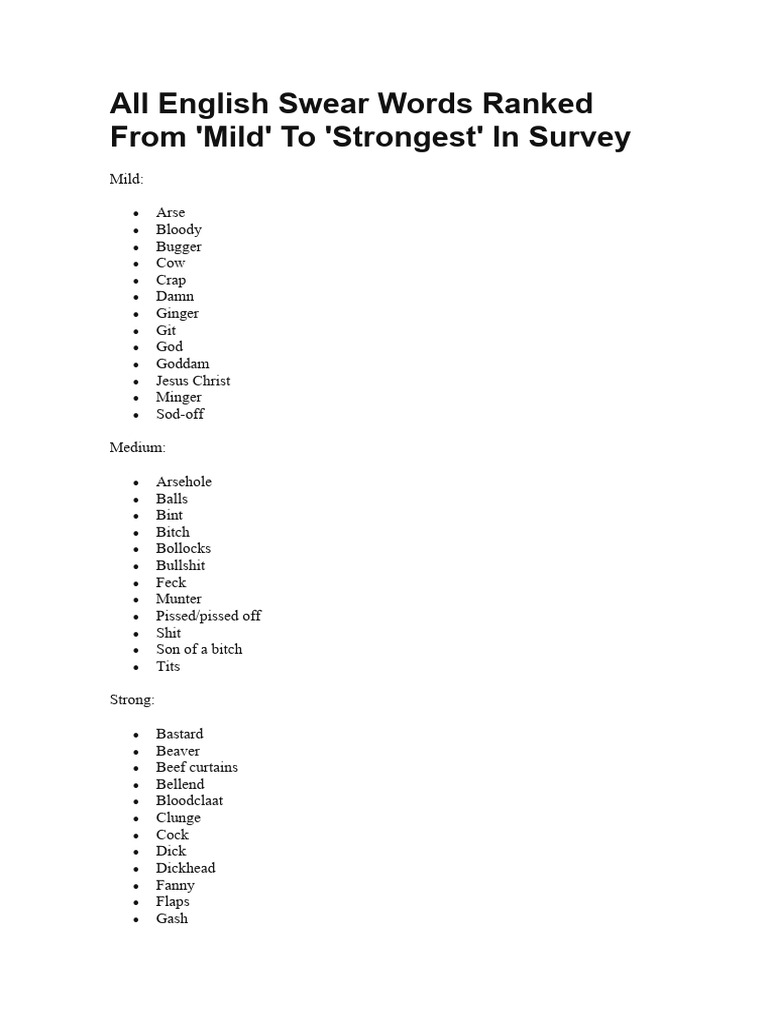 all-english-swear-words-ranked-from-pdf